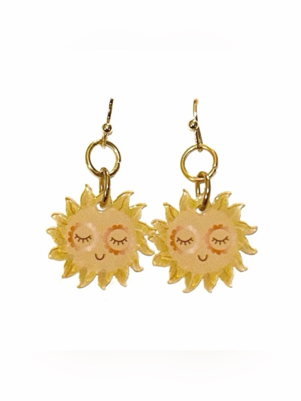 Smiling Sun Dangle Earrings
